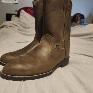 Justin Boots Tan Leather Western Boots